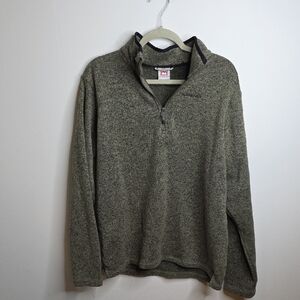 Avalanche Men's Zip Up Sweater in Olive